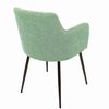 Lumisource Andrew Dining/Accent Chair in Black with Seafoam Green Fabric, PK 2 CH-ANDRW BKLGN2